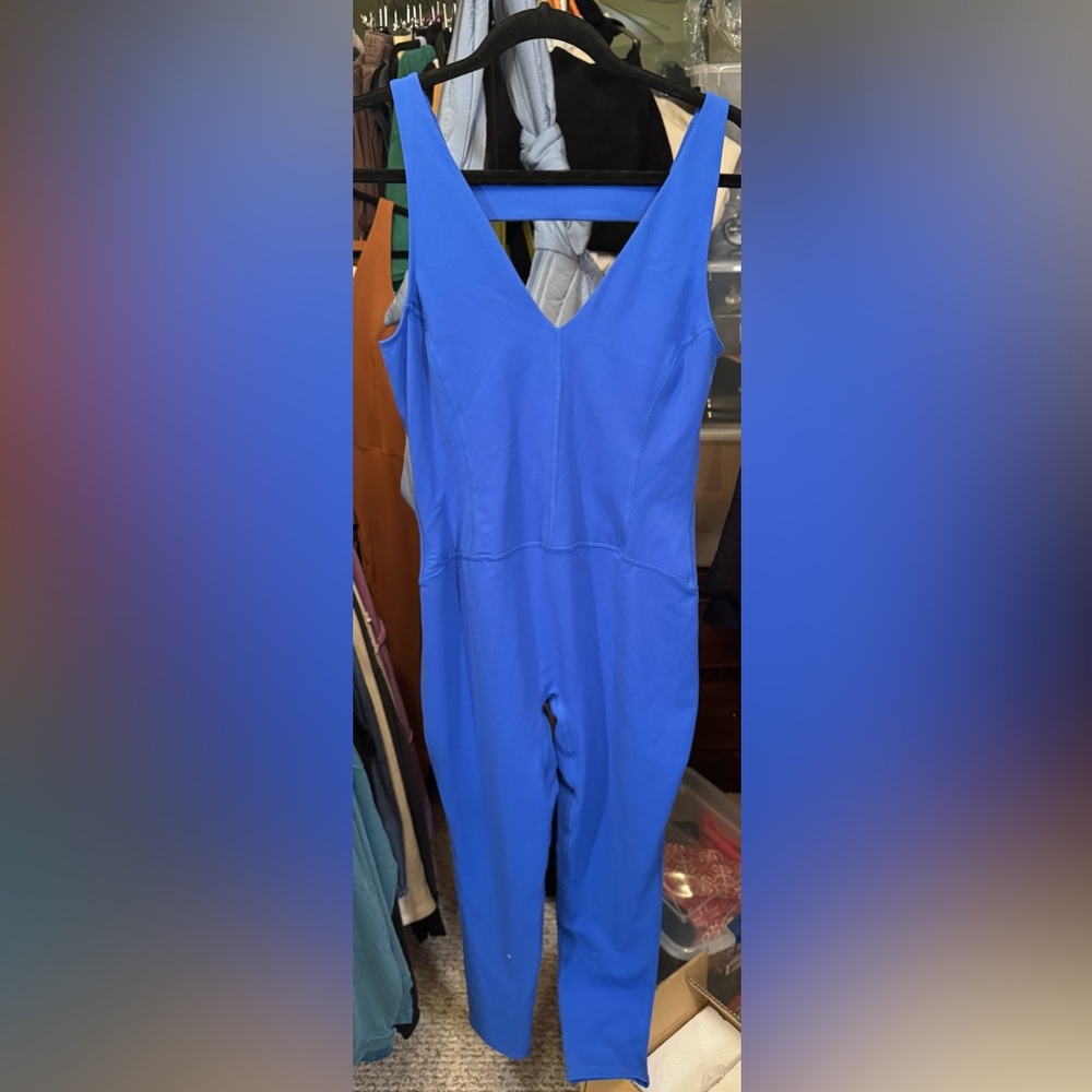 NWOT Free People FP Movement Never Better one piece Electric Cobalt Blue Large - Picture 10 of 13